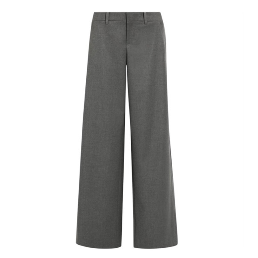 Alice + Olivia Gray Wide Leg Trousers
